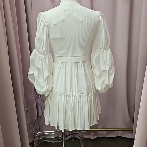 'English factory' puff sleeve sweater dress - Picture 4 of 4